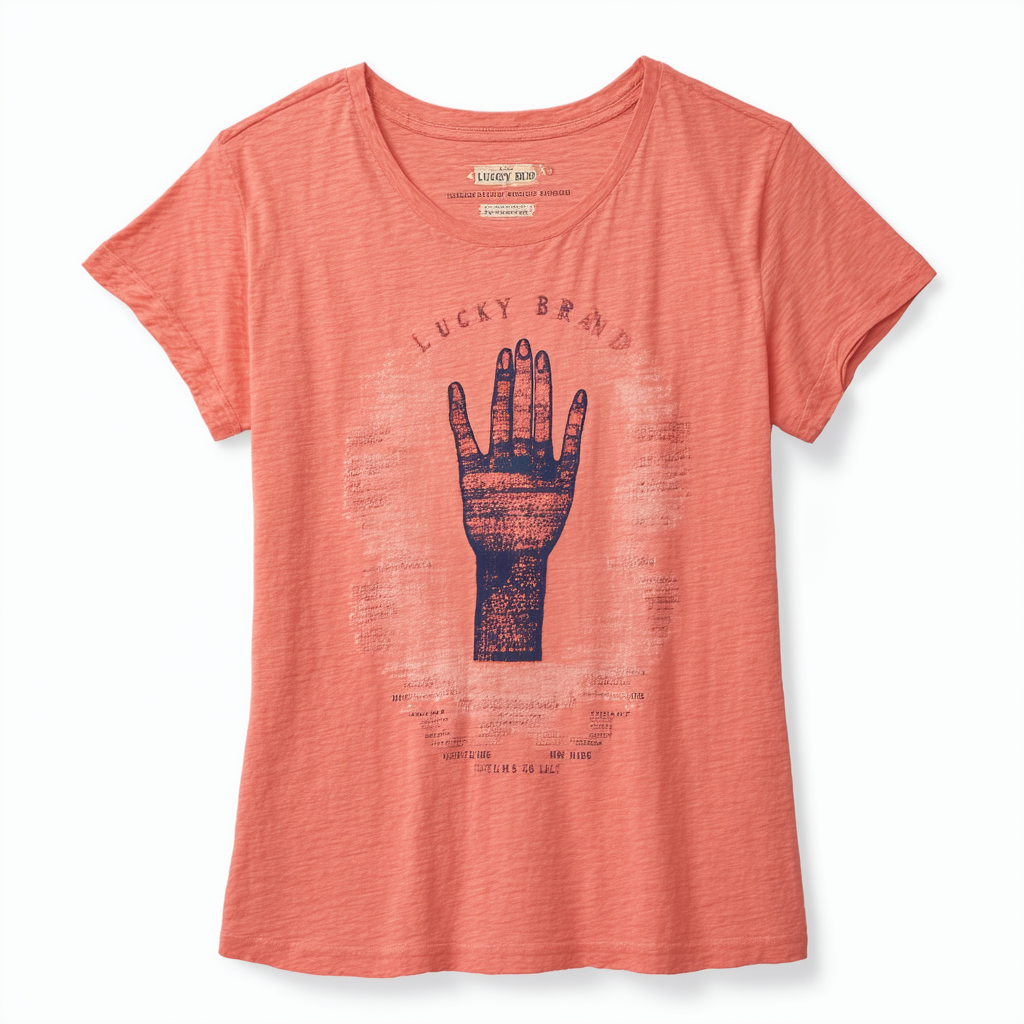 Lucky Brand Women's Tri Hand T-Shirt