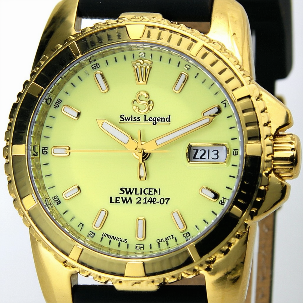 Swiss Legend Women's 21340-07 Luminous Analog Display Swiss Quartz Yellow Watch