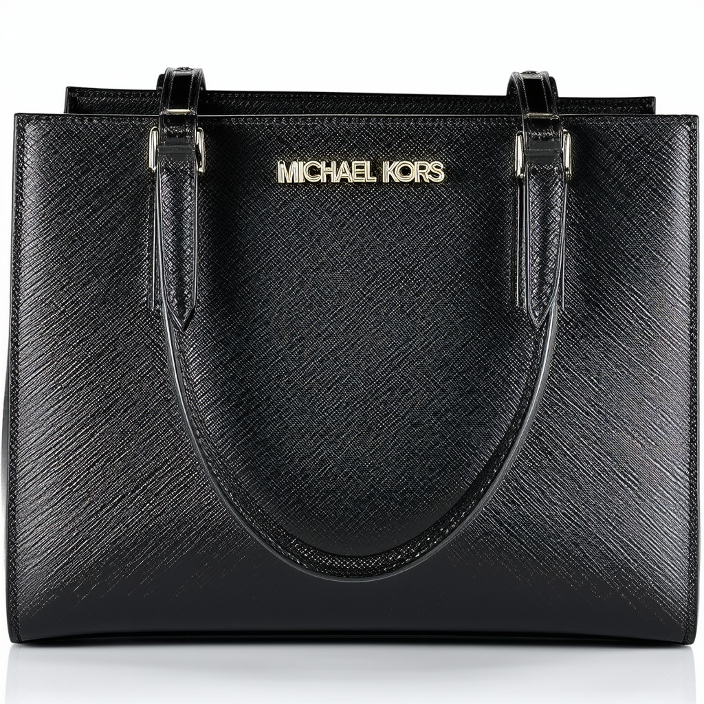 Michael Kors Jet Set SM Travel Jewel Tote Black Saffiano Leather