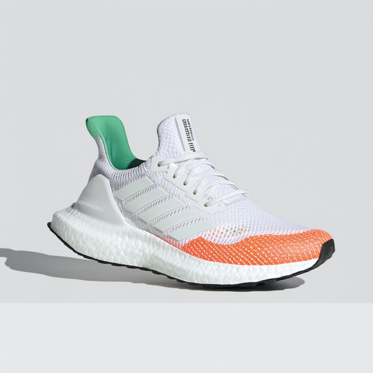 adidas Men's Alphabounce Running Shoe - White/Orange/Green