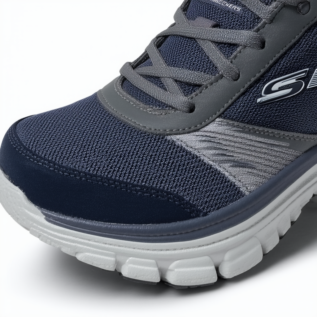Skechers Bravos Rush Storm Mens Sneakers Navy/Gray 13