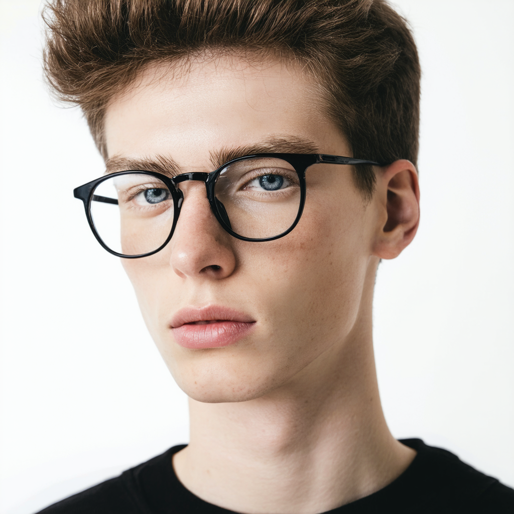Converse Lightweight & Comfortable Designer Eyeglasses New & Different in Black 52mm DEMO LENS