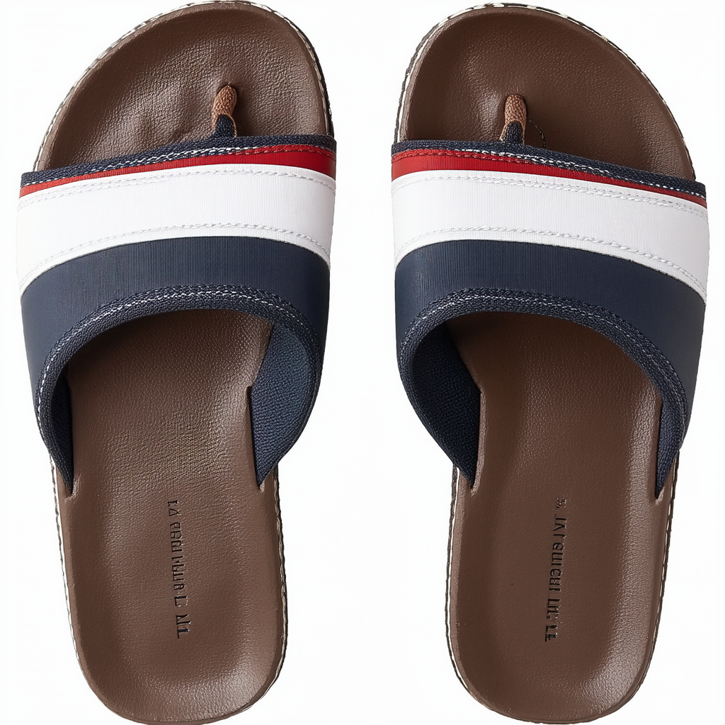 Tommy Hilfiger Men's Newell Flip-Flop, Dark Brown, 12