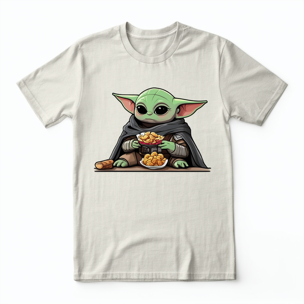 STAR WARS Mandalorian Grogu Naps and Snacks T-Shirt for Adults