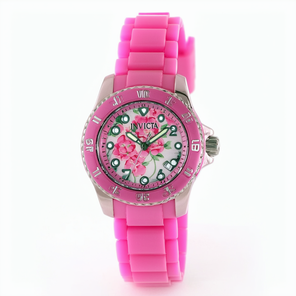 Invicta Women's 5918 Wildflower Collection Pink Polyurethane Watch
