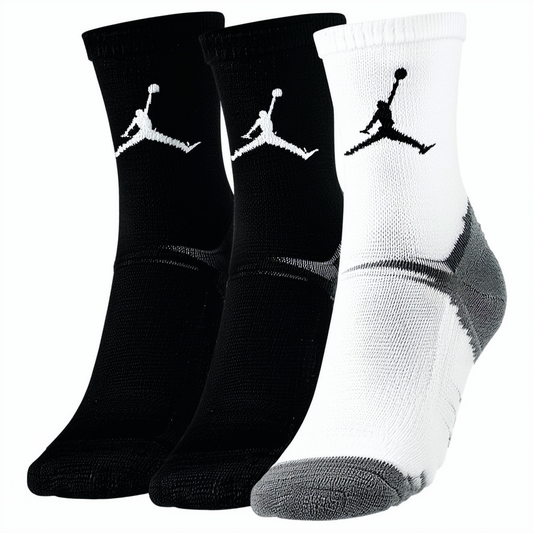 NIKE AIR JORDAN JUMPMAN CREW SOCKS 3 PACK - BOYS' GRADE SCHOOL