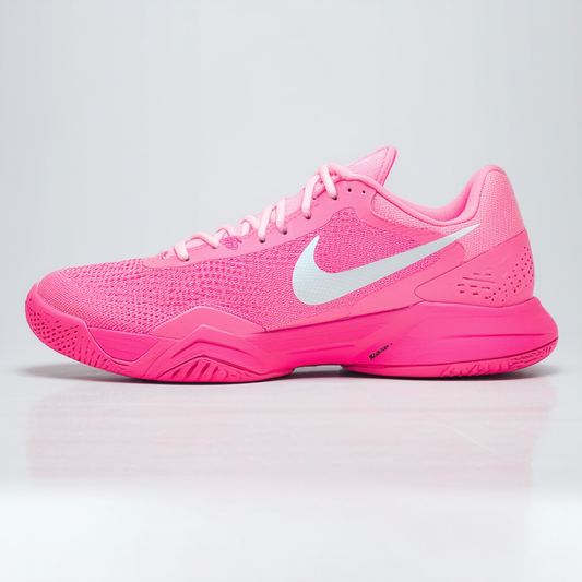 Nike Zoom Cage 2 Womens Tennis Shoe (8.5, Pink POW/White-Classic Charcl)