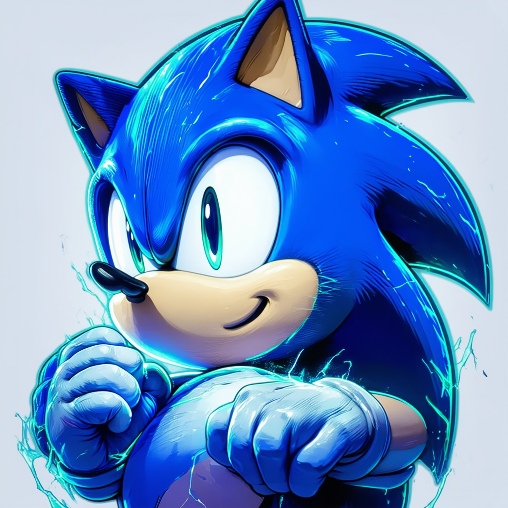 Sonic The Hedgehog Shirt For Boys Glow-In-The-Dark Neon Graphic Youth Video Game T-shirt