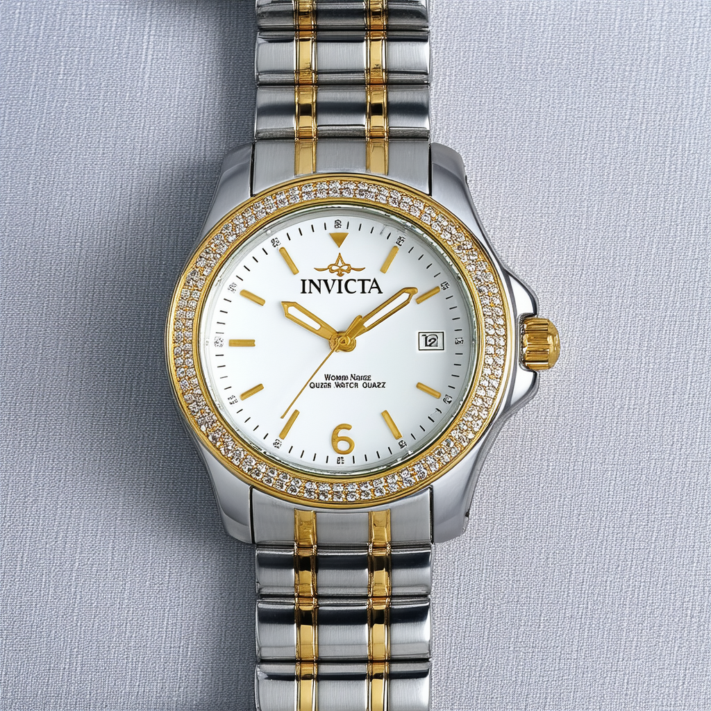 Invicta Women's Quartz Watch with Two-Tone-Stainless-Steel Strap, 16 (Model: 24617)