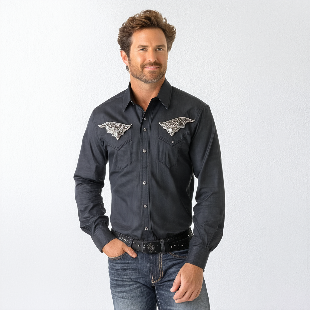 Ariat Men's Diamond Concho Rodeo Black