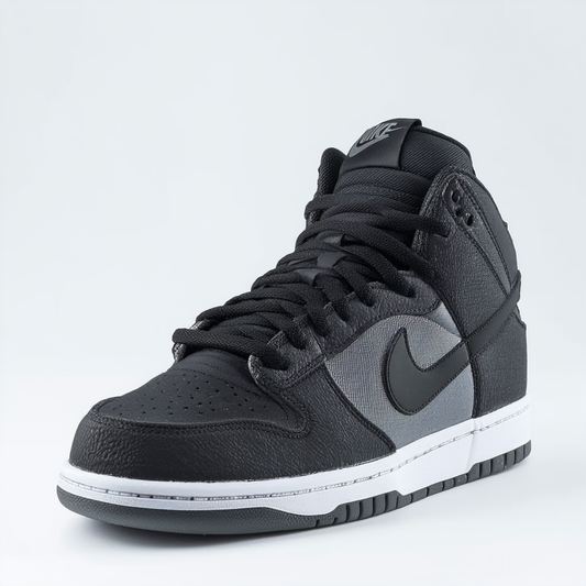 Nike SB Dunk High Premium Shield (Black/BlackReflect SilverMedium Grey) Men's Skate Shoes