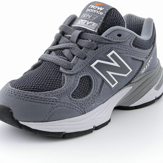 New Balance Boy's 990 V3 Sneaker, Grey, 7 Wide Little Kid