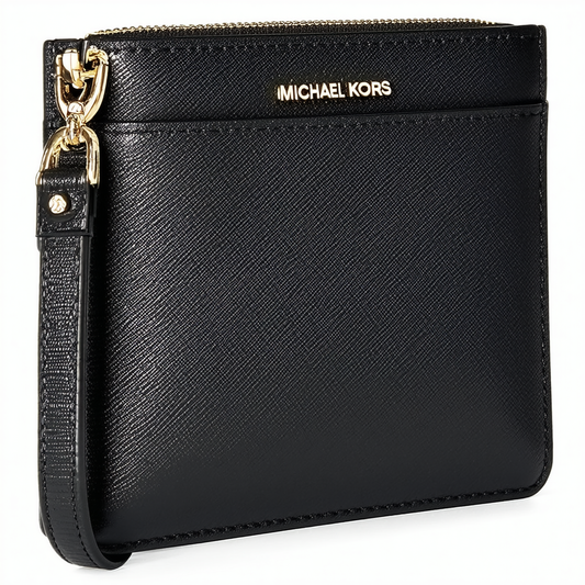 Michael Kors Women's Wristlet, Black (Black), 13.2x3.8x24.9 cm (W x H x L)