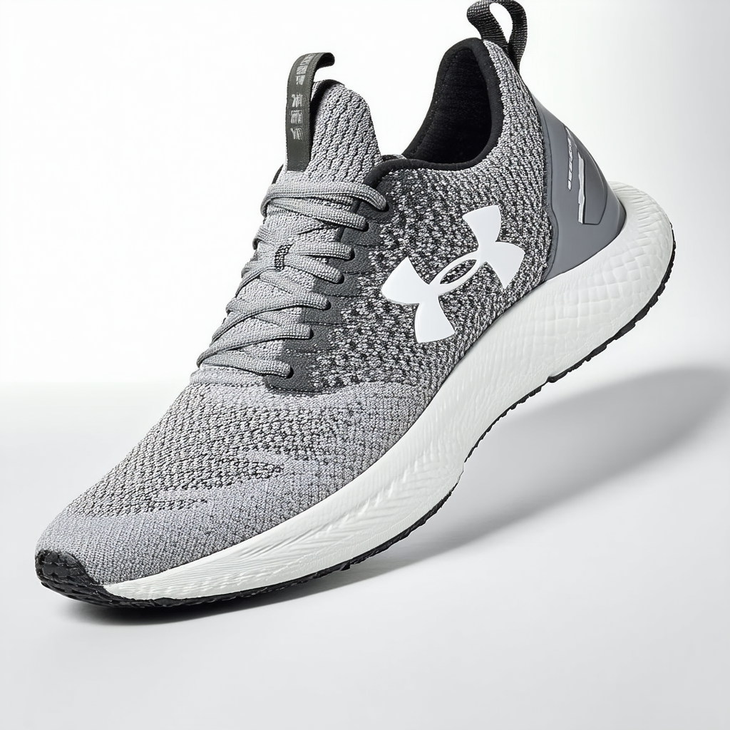 Under Armour Men's Highlight Delta 2 Running Shoe, Ghost Gray (104)/Ivory, 10.5