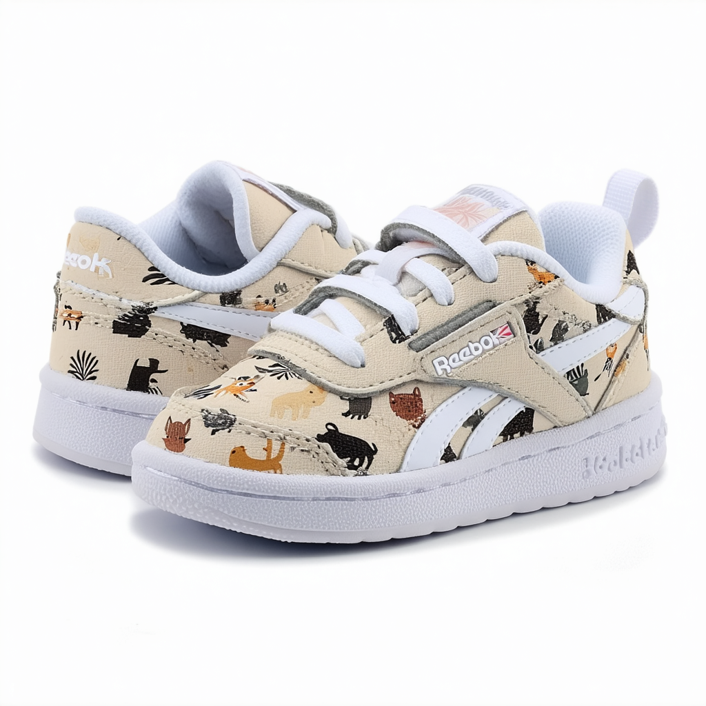 Reebok Unisex-Child Classic Jogger 2.0 Animal Critters Slip on Sneaker
