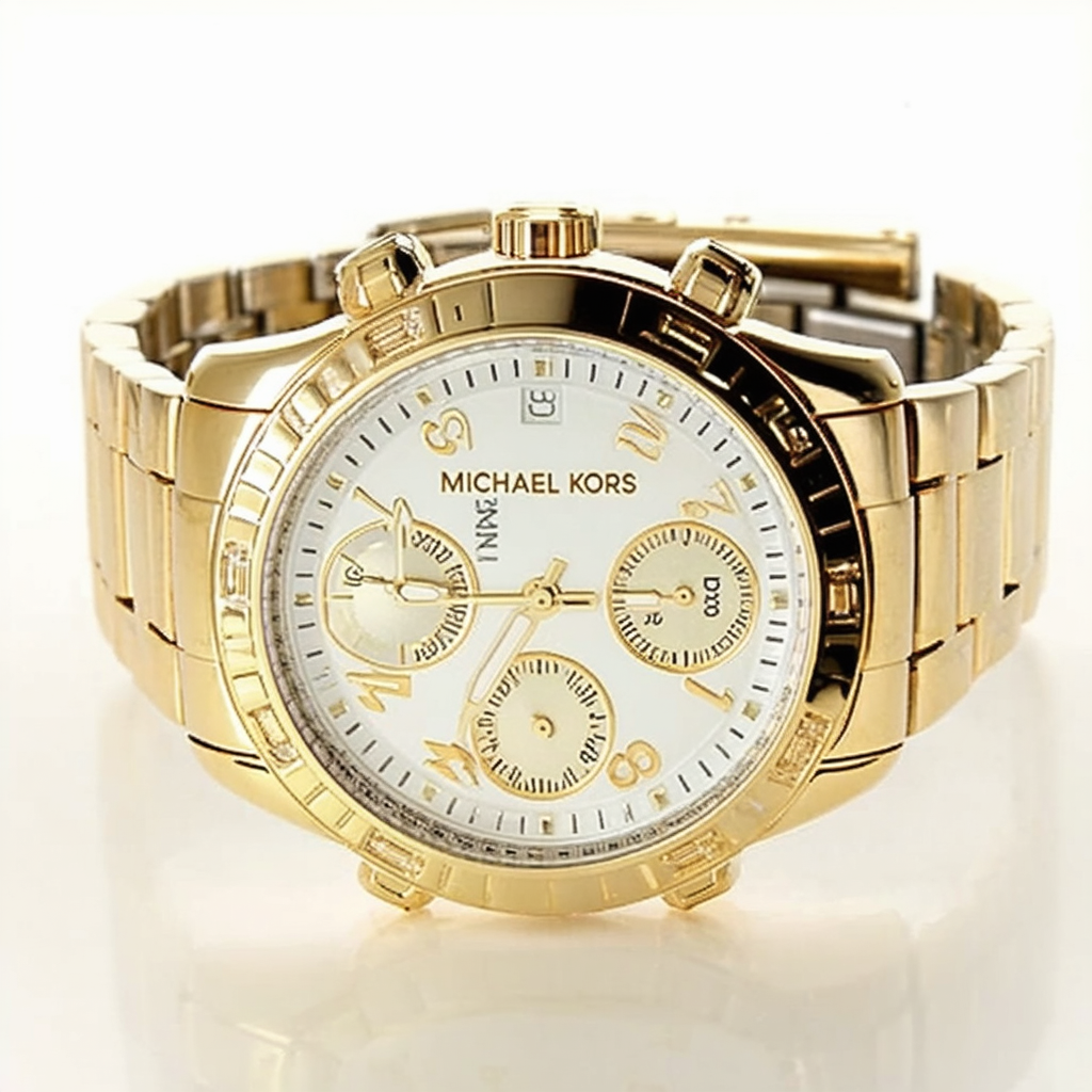 Michael Kors Women's MK5071 Gold Round 3 Hand Date Watch