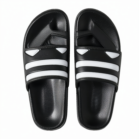 adidas Adilette Aqua Kids Flip Flop Sandal Slide Black/White