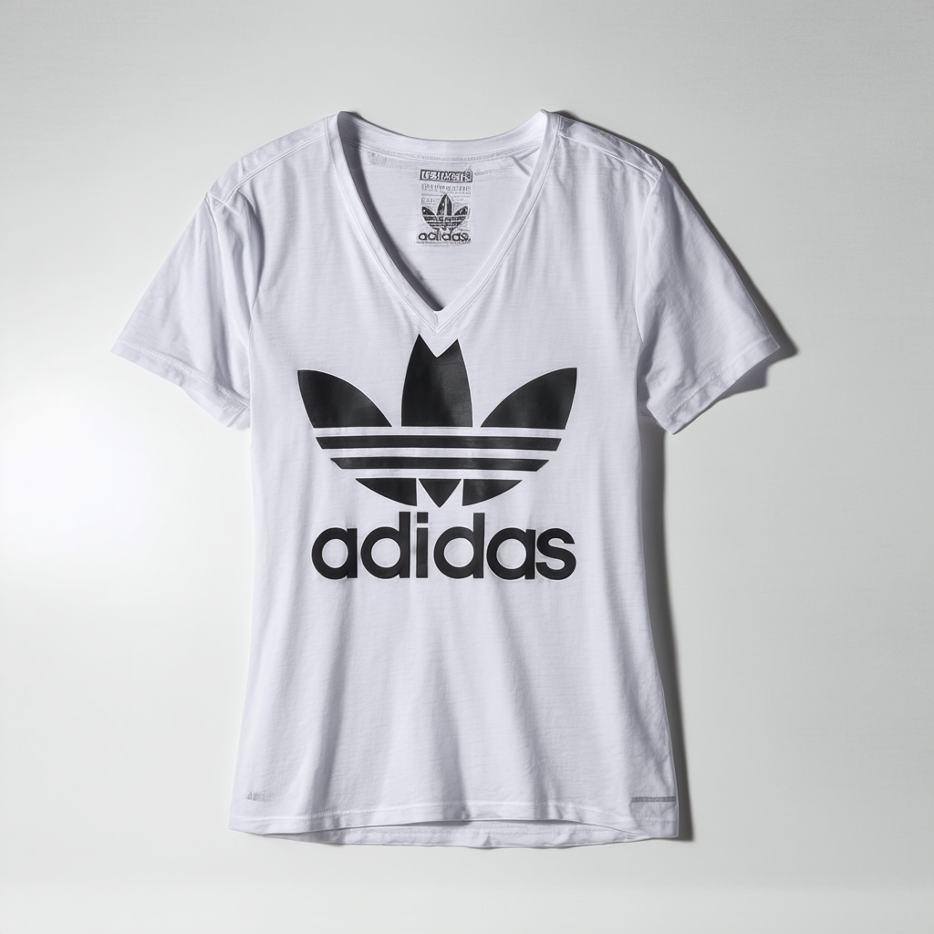 adidas Womens Boyfriend Deep V Tee