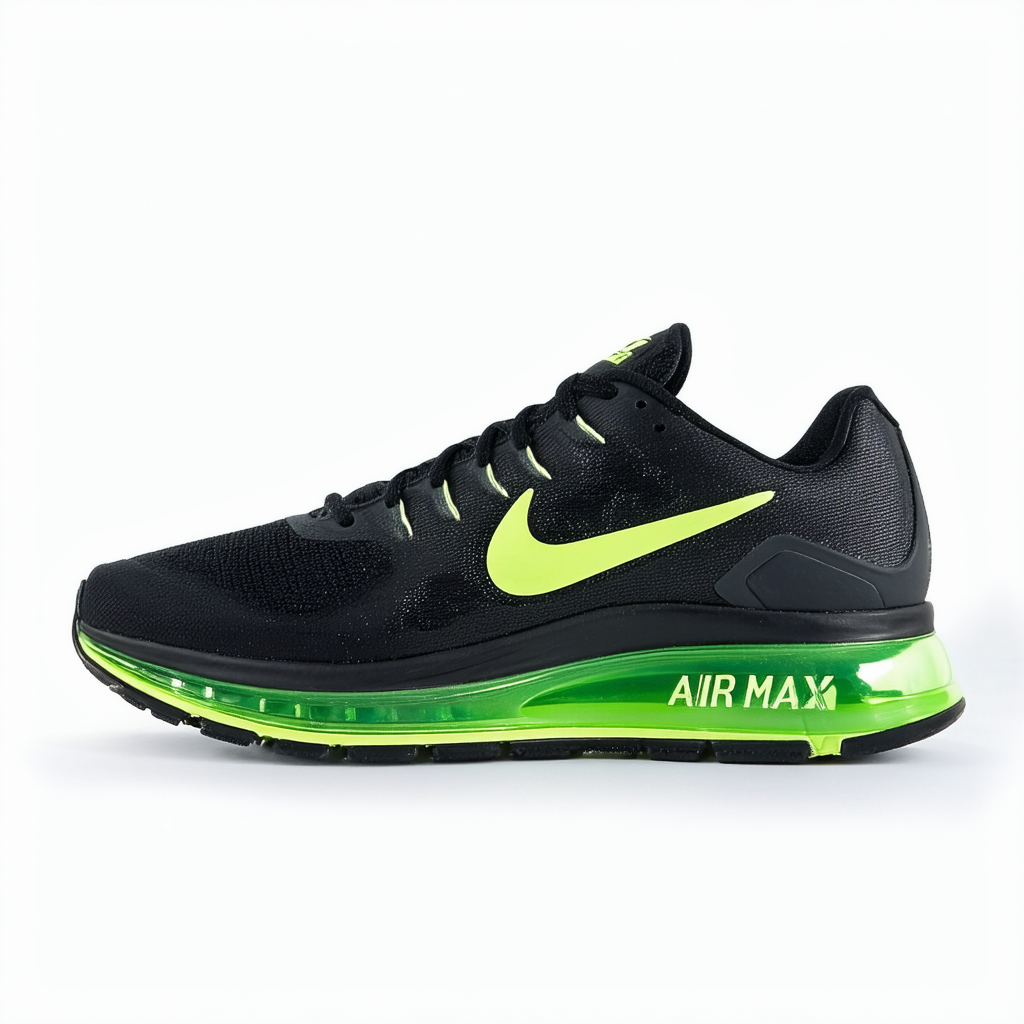 NIKE Air Max 2012 Black Volt Mens Running Shoes 360 487982-017
