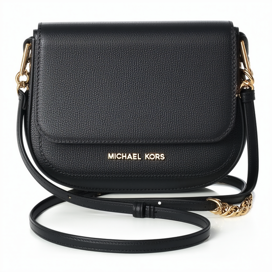 Michael Kors Fulton Small Cross-body Bag in Black Leather