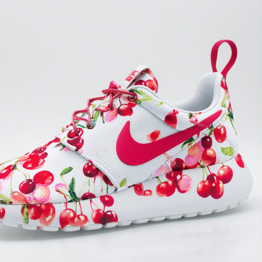 Nike Womens Roshe One Cherry BLS Floral Print Running Athletic Shoes