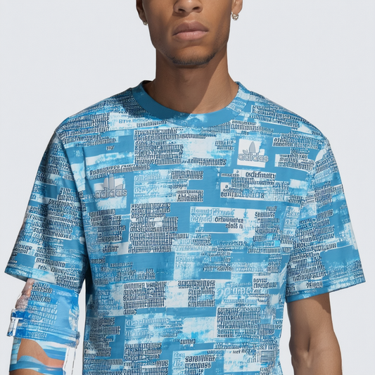adidas Originals Men's Originals Boyfried All Over Print Tee