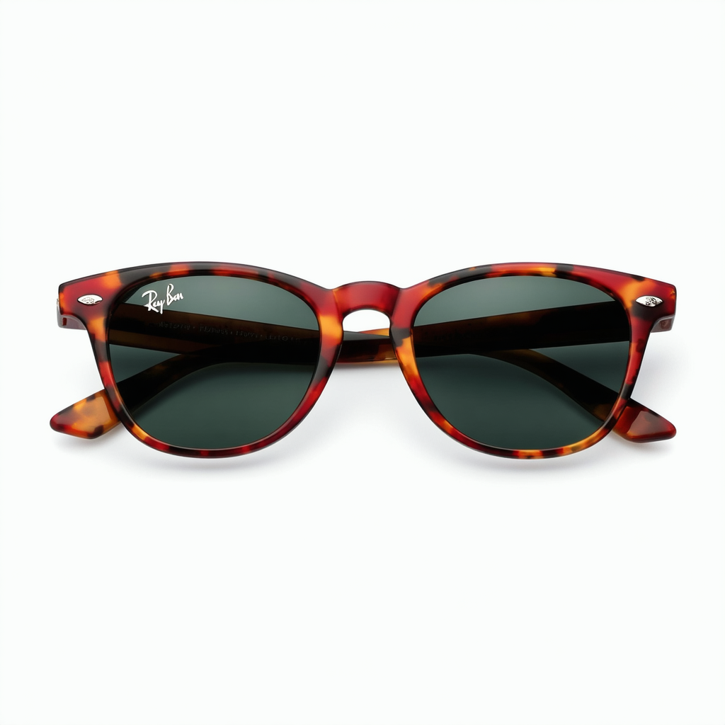 Ray-Ban Women's Icons Wayfarer Sunglasses, Spotted Red Havana/Brown, One Size