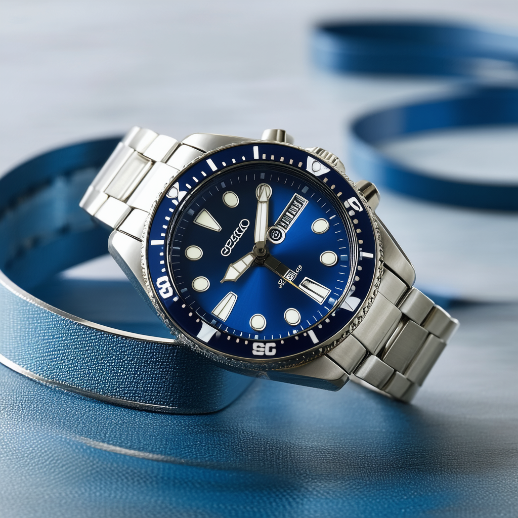 Seiko Divers Automatic Deep Blue Dial Mens Watch SKX009K1