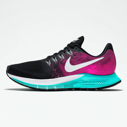 NIKE Women's Zoom Pegasus 31 Black/Hyper Pink/Hyper Jade Running Shoe 8 Women US
