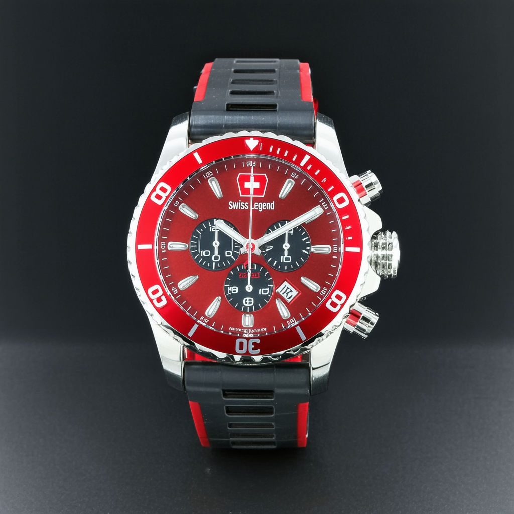 Swiss Legend Men's 30025-05 Throttle Chronograph Red Dial Watch
