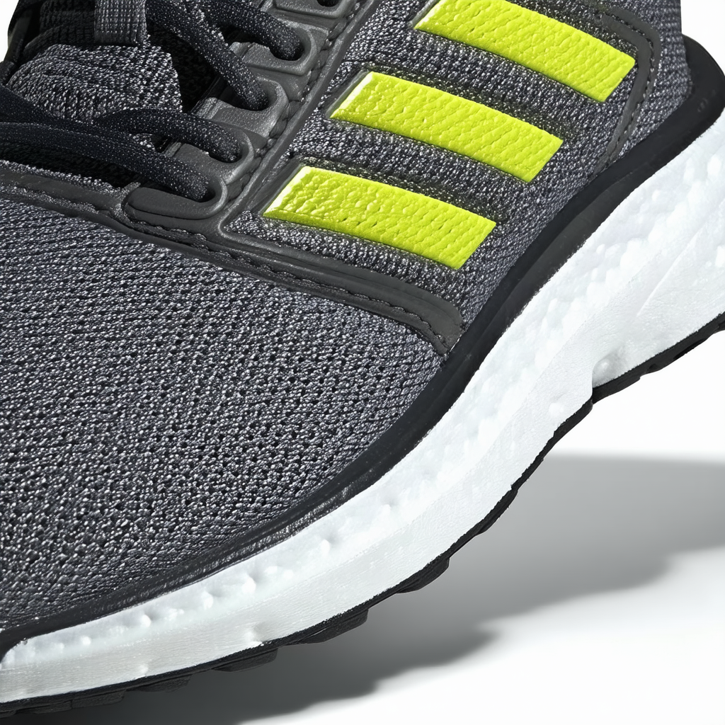 adidas Men's Galaxy 3 M Running Shoe, Grey/Solar Yellow/Dark Grey, 10 M US