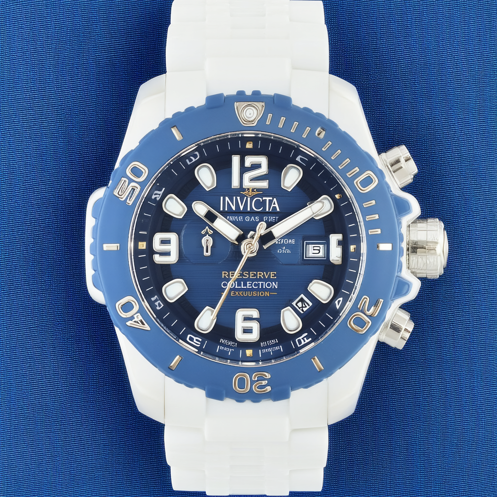 Invicta Men's 6254 Reserve Collection Excursion Blue Polyurethane Watch