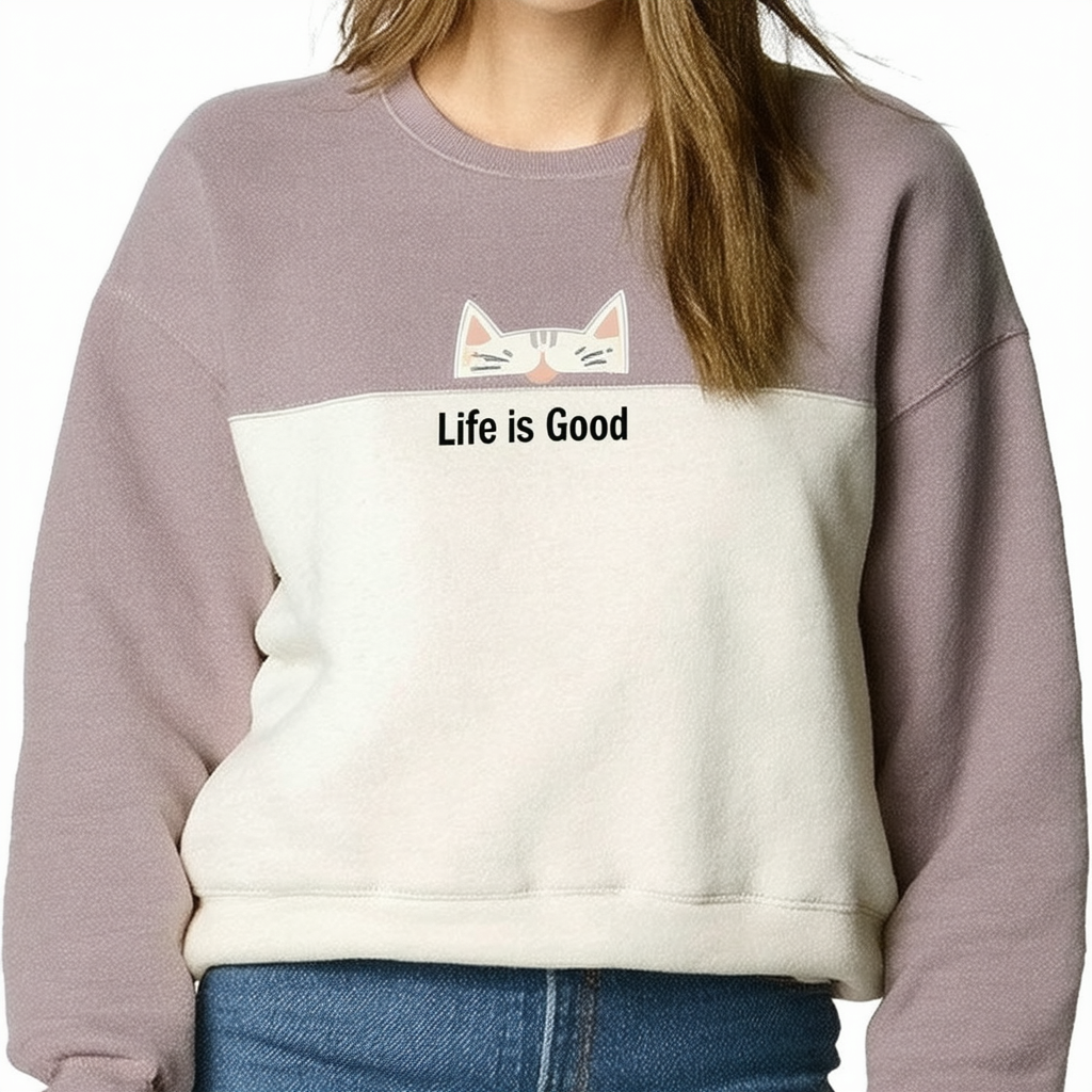 Life is Good Womens Crusher Vee Lig Cat