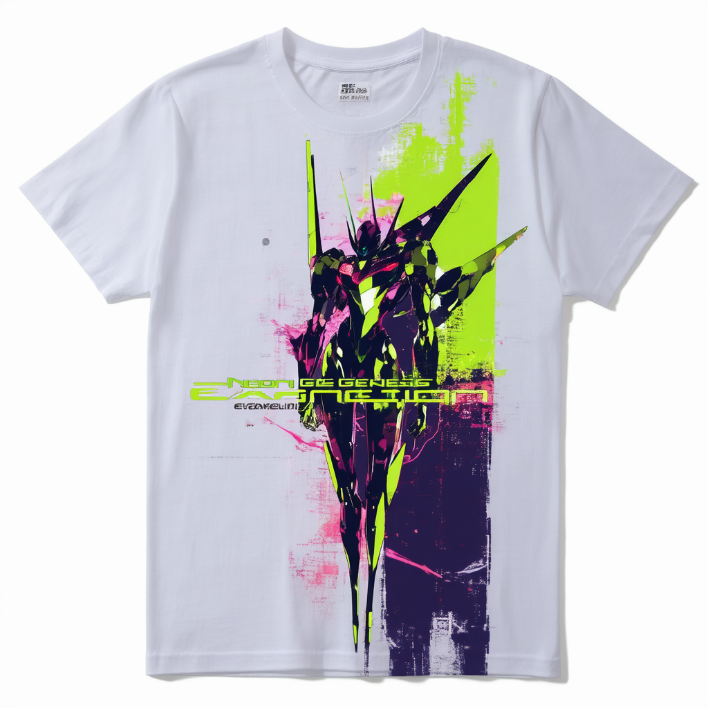 Neon Genesis Evangelion Anime Mens Graphic Tee