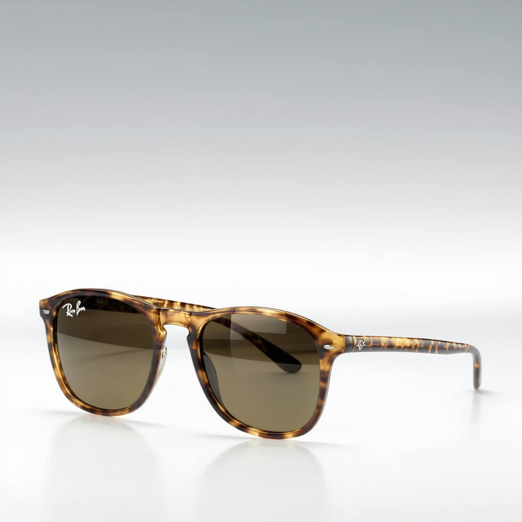 Ray Ban Sunglasses RB 4057 642/57 Tortoise/Polarized Crystal Brown, 61mm