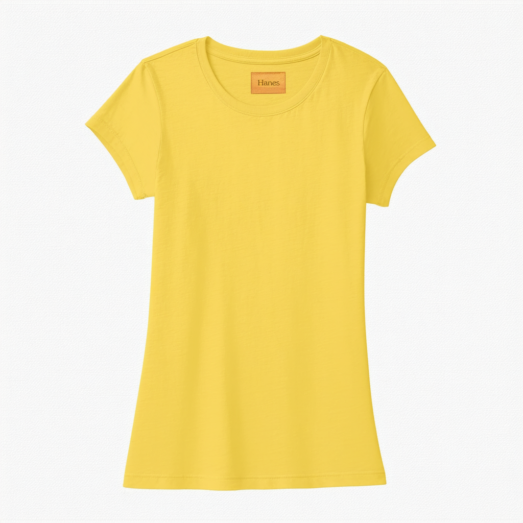 Hanes Women's T-Shirt - X-Large - Daffodil Yellow