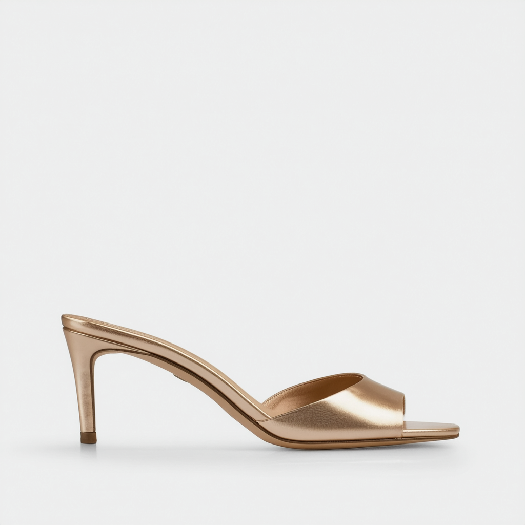 Calvin Klein Women's Krista Shiny Nappa Peep-Toe Pump