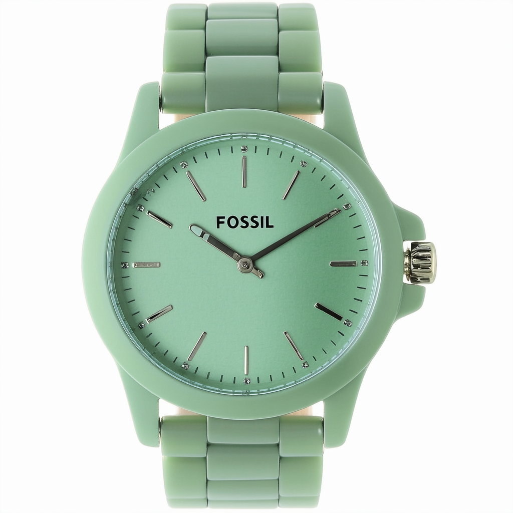 Fossil Women's ES3495 Stella Analog Display Analog Quartz Green Watch