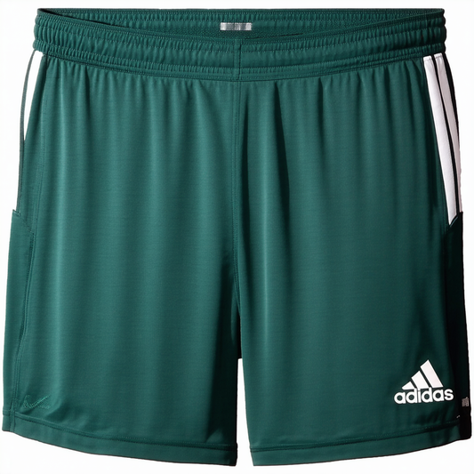 adidas Men's Utility Pocketless Short,Dark Green-White X-Large