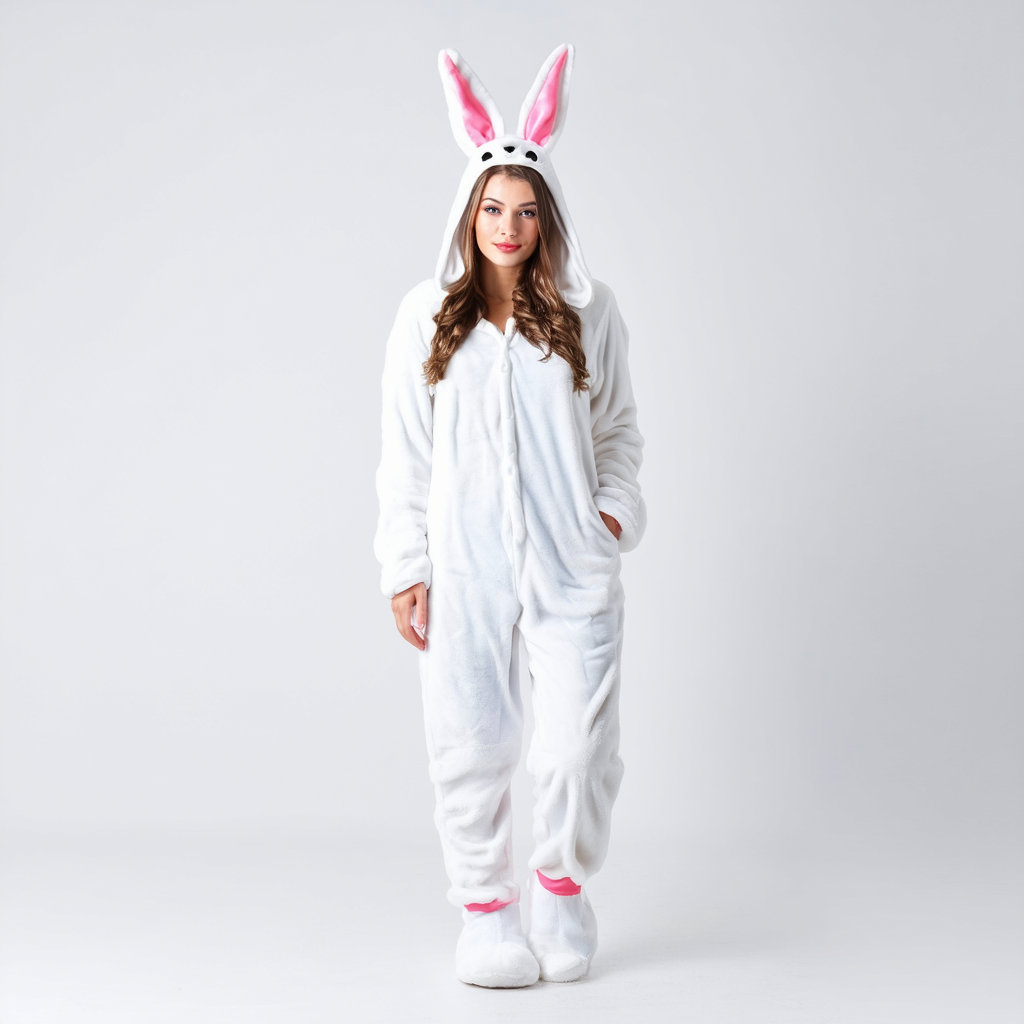 Women's White Rabbit Costume