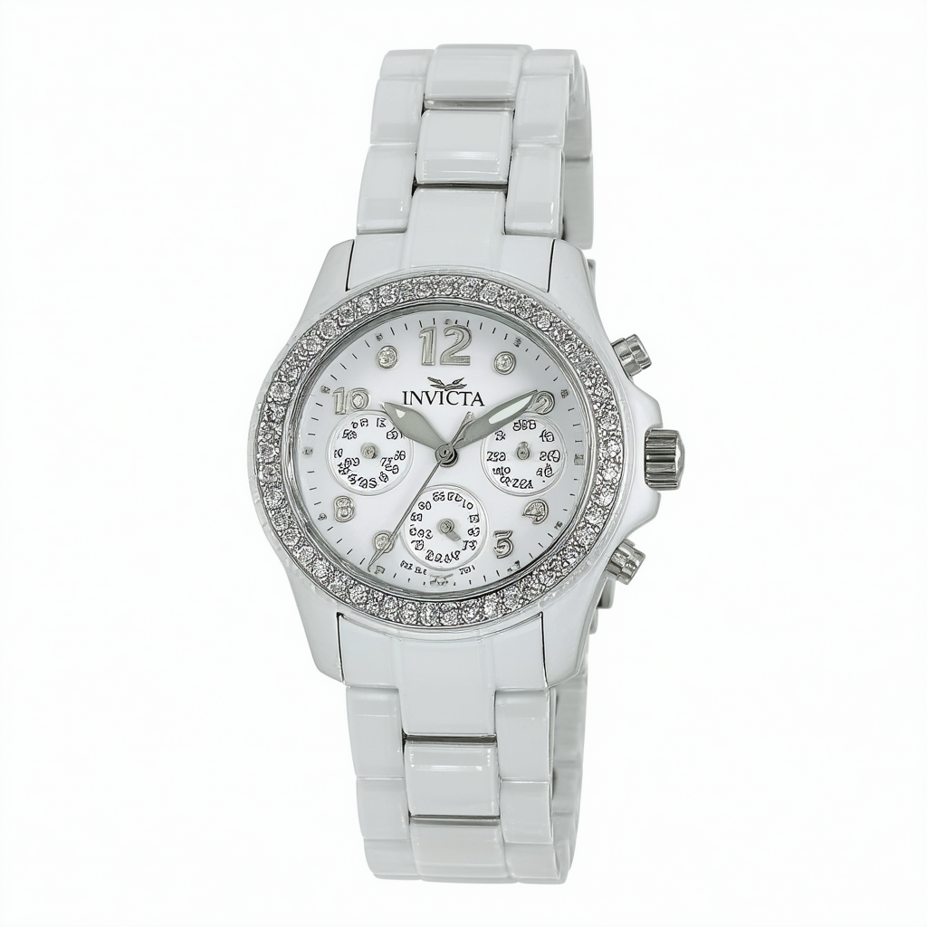 Invicta Women's 22471 Angel Analog Display Quartz White Watch