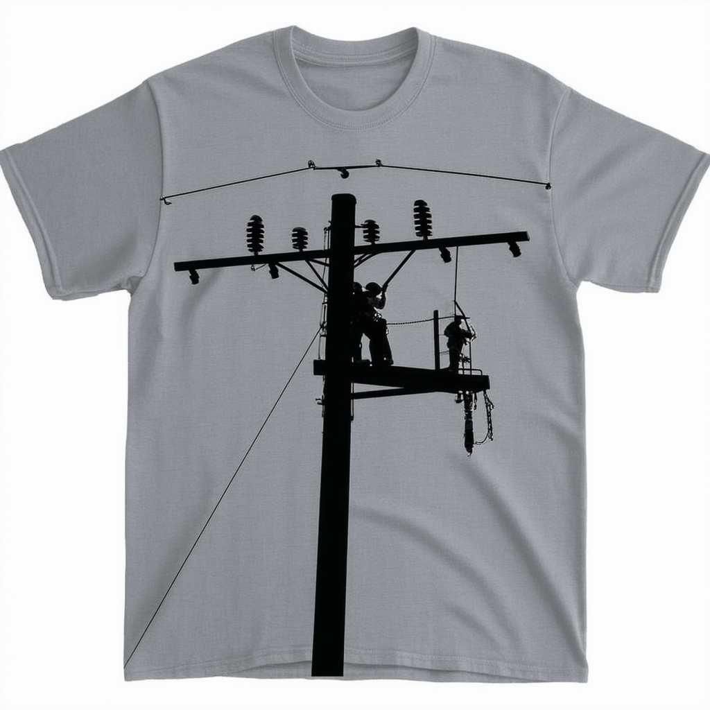 CafePress Lineman Dark T Shirt Graphic Shirt