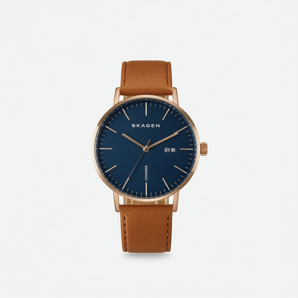 Skagen Men's SKW6190 Ancher Light Brown Leather Watch