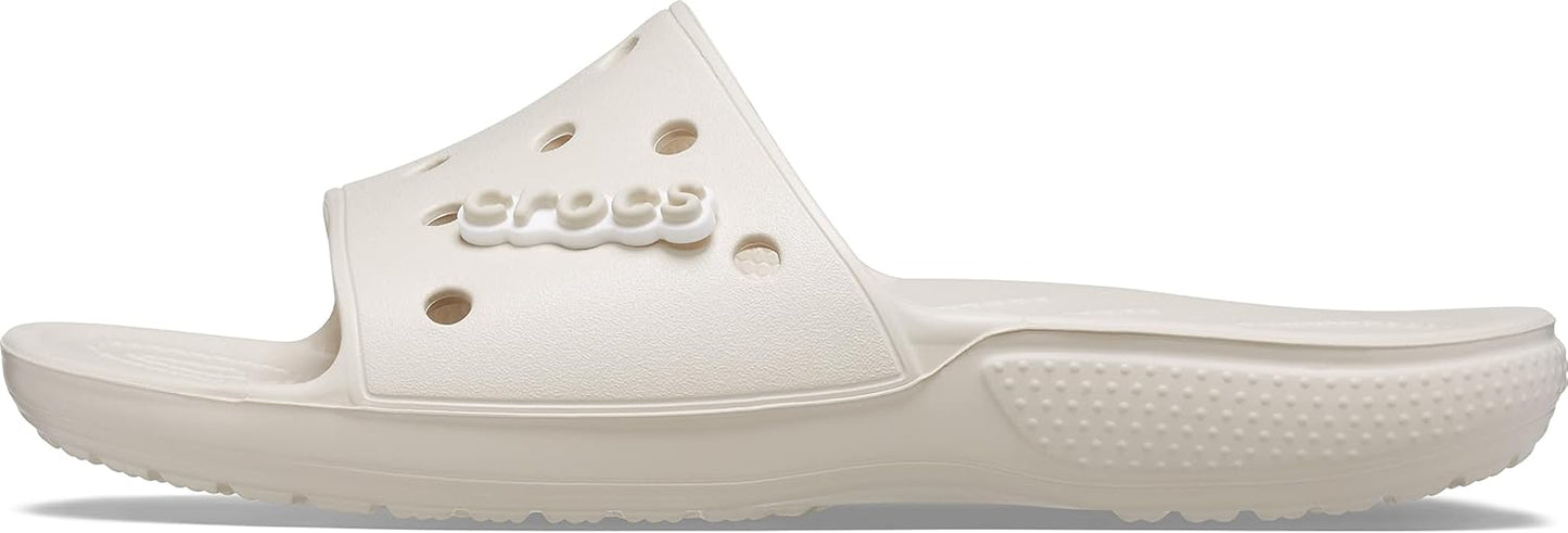 Crocs Unisex Classic Slide Sandals, Stucco, 6 US Men
