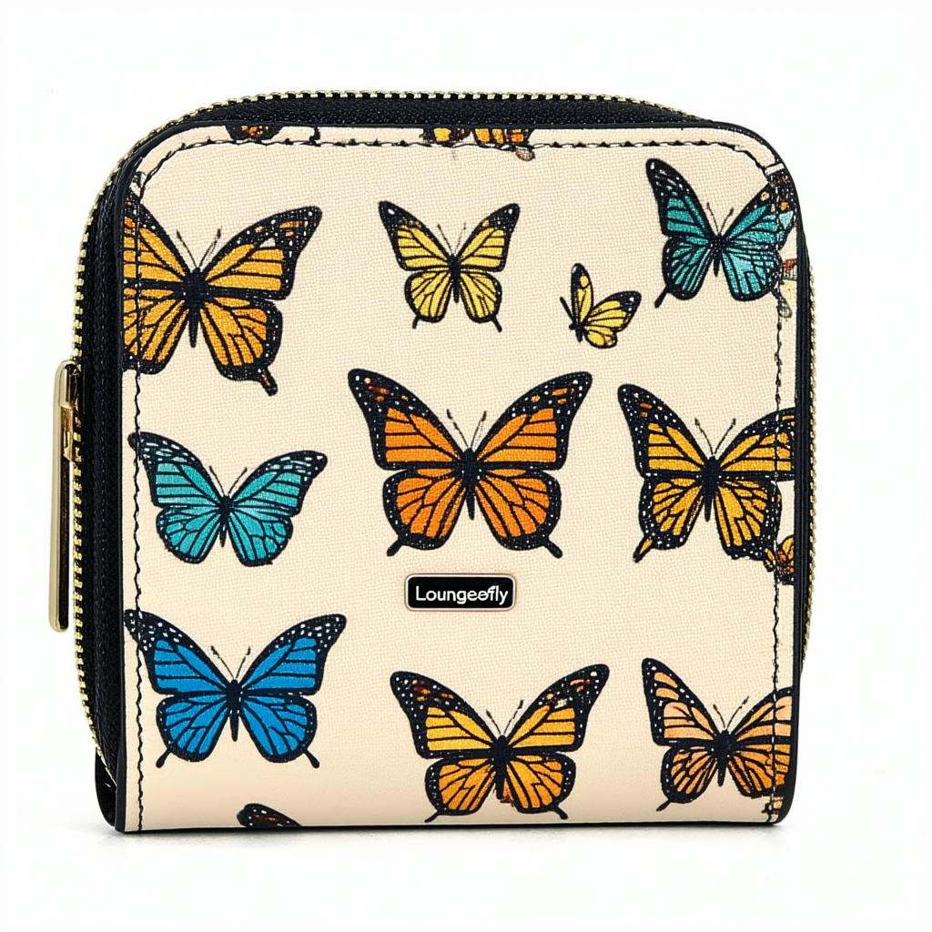 Loungefly x Pokemon Butterfly Top-Zip All Over Printed Wallet