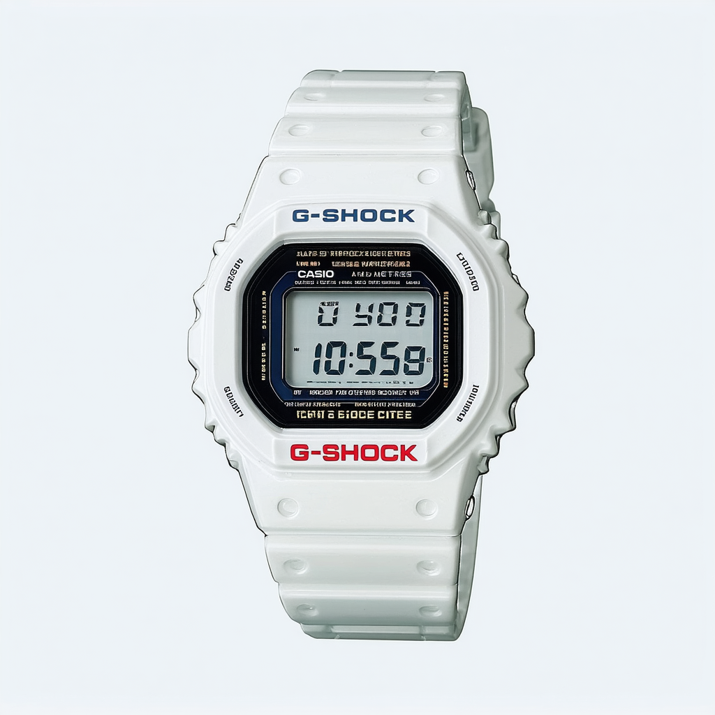 Casio G-Shock 5600, White, onesize M US