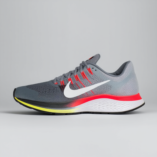 Nike Men's Zoom Vomero 9 Base Grey/White/Lt Crimson/VLT Running Shoe 7.5 Men US