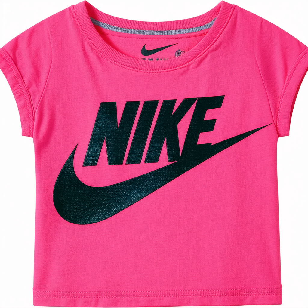 Nike Children's Apparel Girls' Little Sportswear Graphic T-Shirt, Rush Pink, 6
