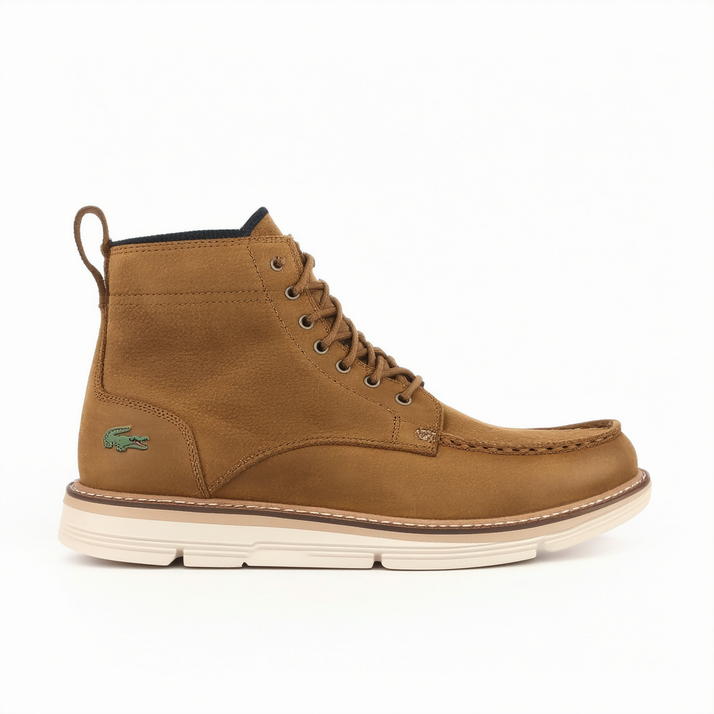 Lacoste Men's Montbard Boot 417 1 Ankle, Brown, 9.5 M US