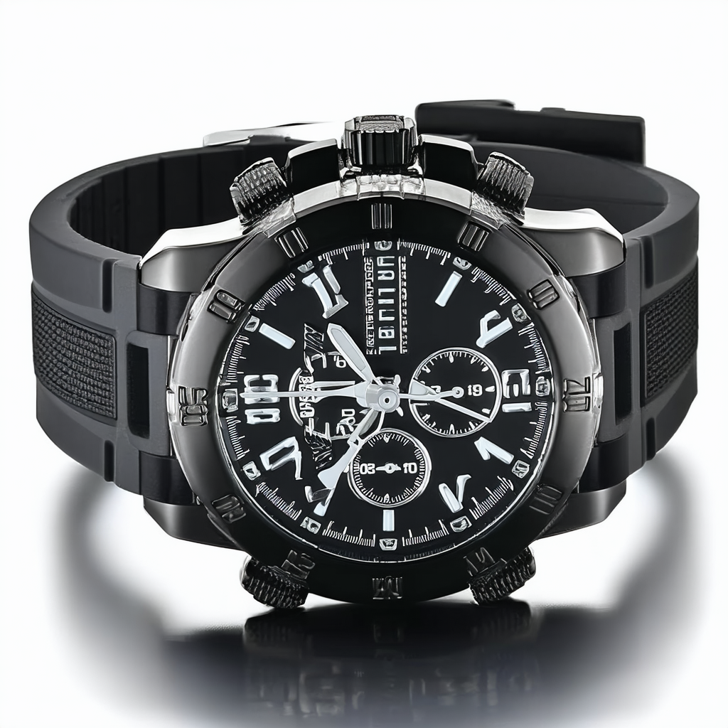 Invicta Men's 10024 Coalition Force Chronograph Black Dial Watch